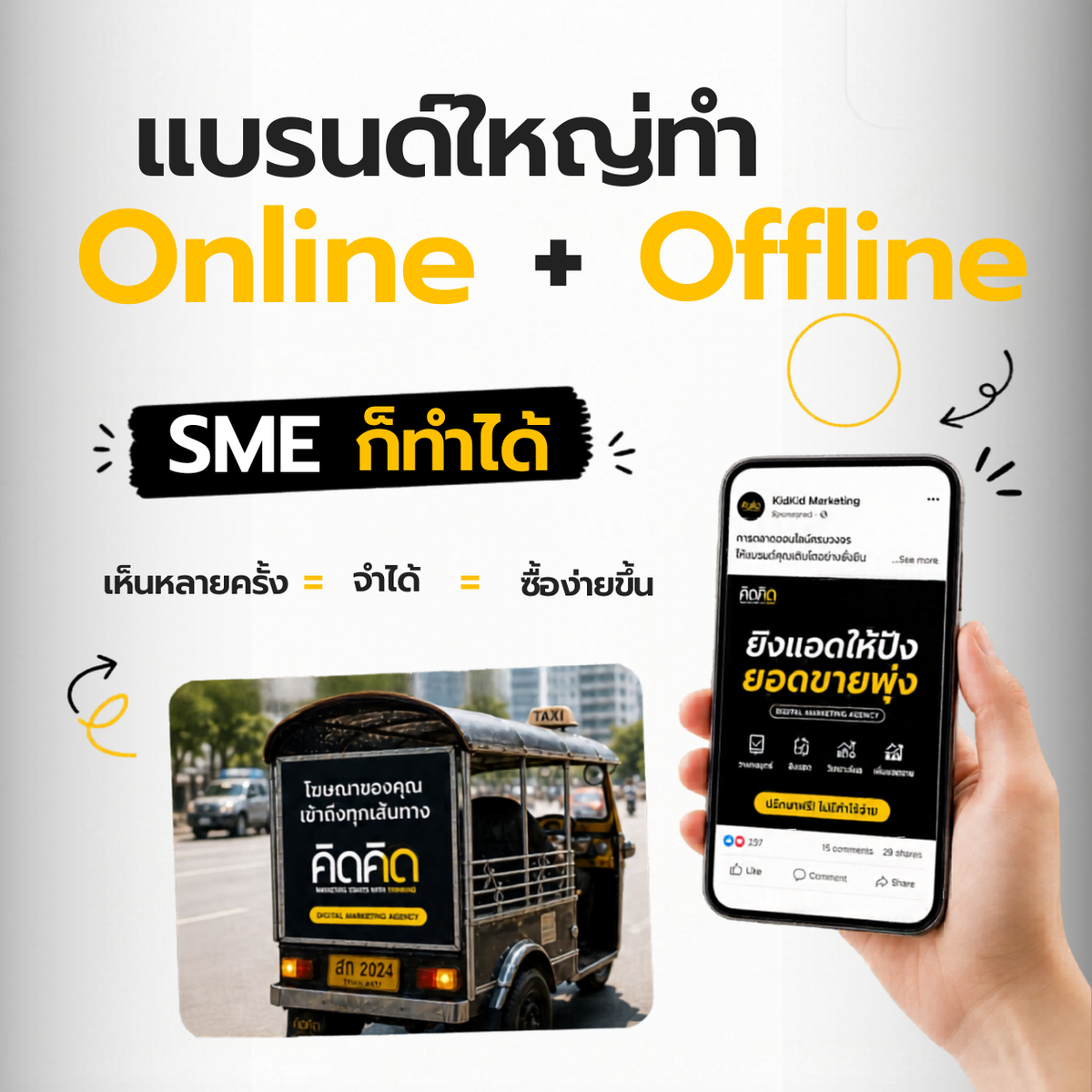 แบรนด์ใหญ่ไม่ได้ทำแค่ Online และไม่ได้พึ่งแค่ Offline อย่างเดียว