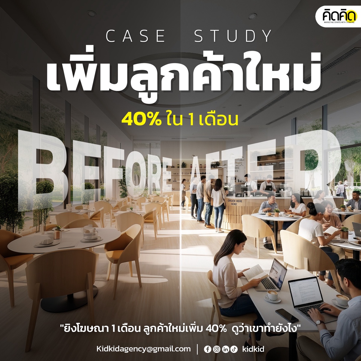 เพิ่มลูกค้าใหม่ 40% ใน 1 เดือน ด้วยการตลาดออนไลน์ | Cerenc
